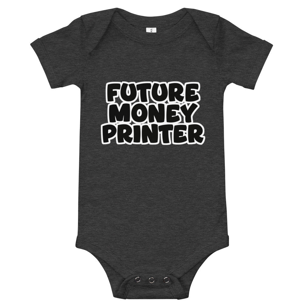 Future Money Printer Baby short sleeve one piece