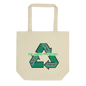 Wake Print Repeat Eco Tote Bag