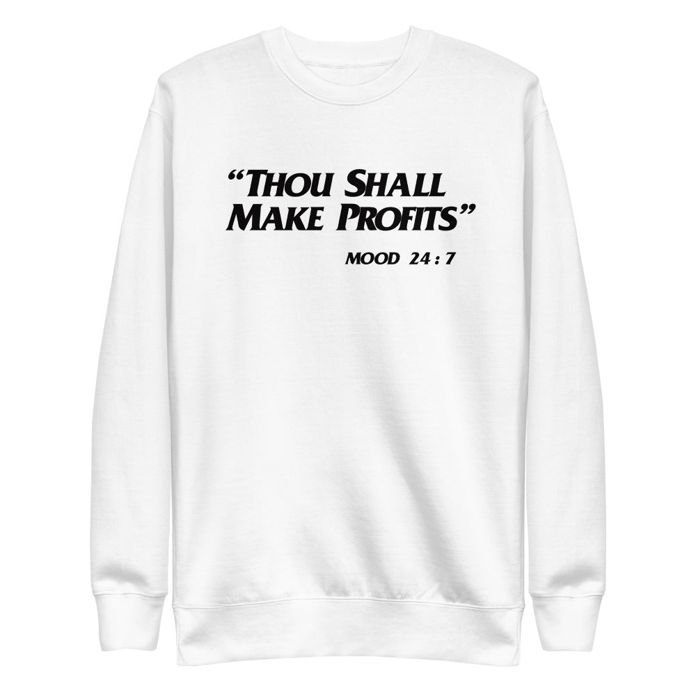 Thou Shall Make Profits Unisex Fleece Pullover