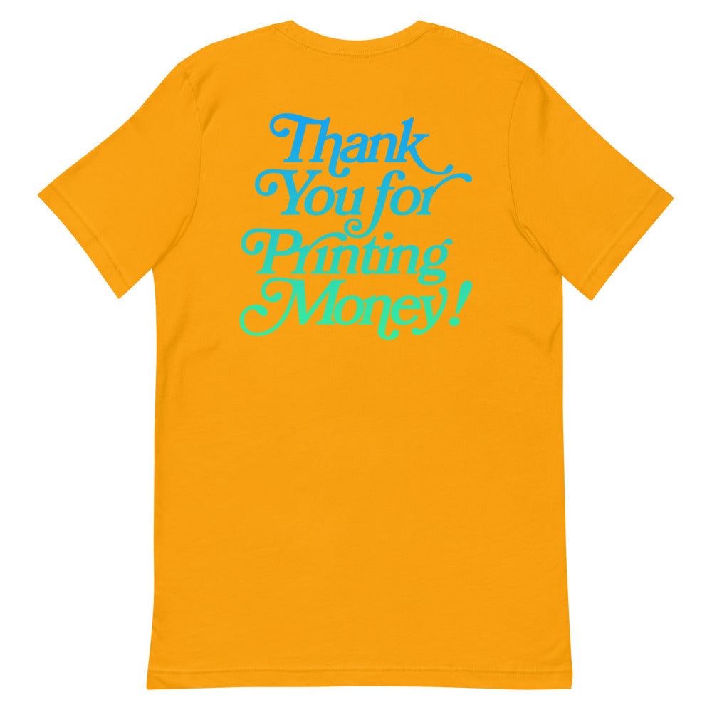 Thank You For Printing Money Gradient T-Shirt